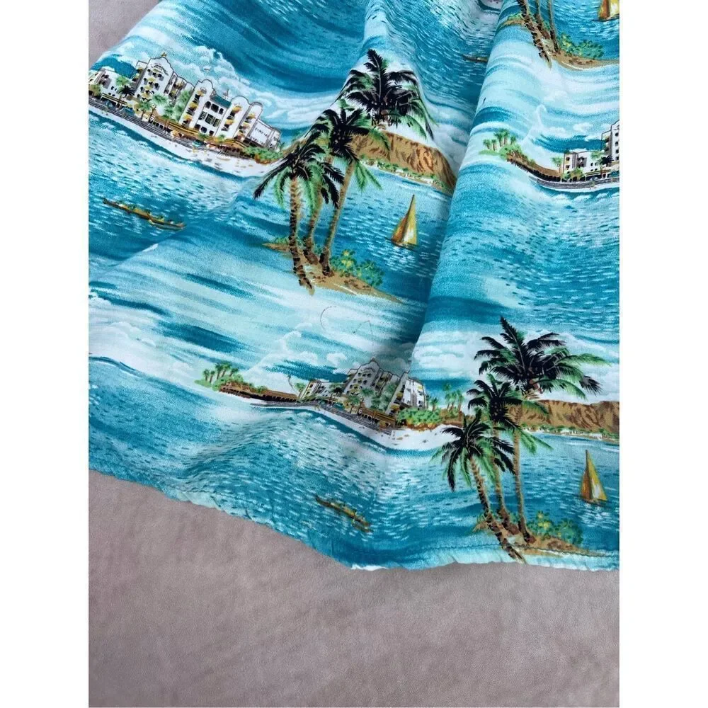Vintage Girls Vacation Dress Tiki Hawaiian Size 3